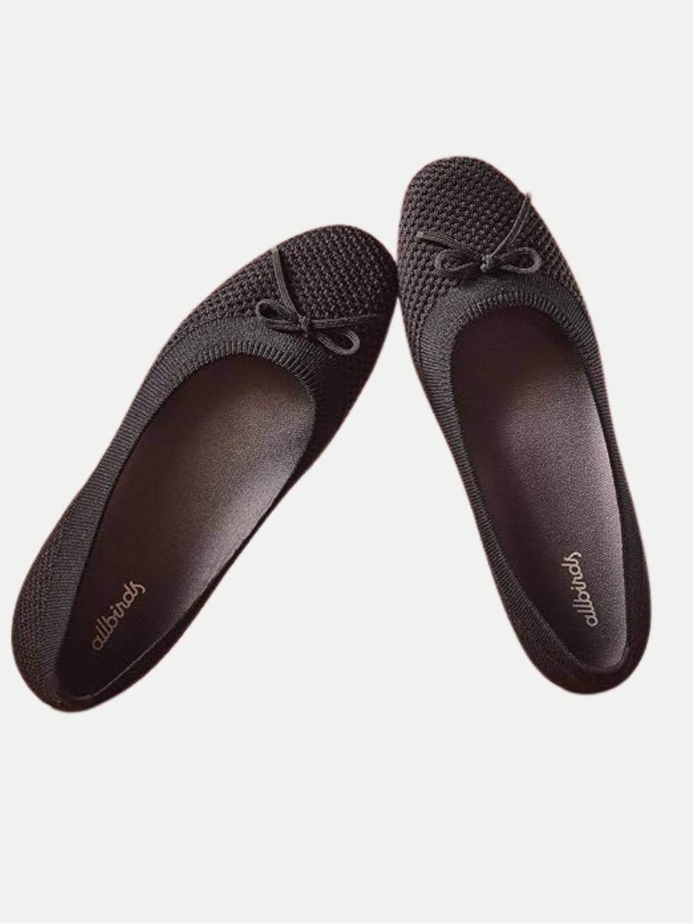 Allbirds Tree Breezer w/ Bow Knit Ballet Flats in Black Women’s 9.5